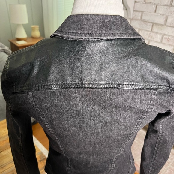 A/X Armni Exchange black denim jean jacket - Picture 4 of 7